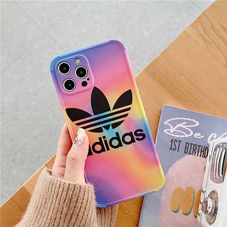 アイフォーン12pro adidas風 スマホケース 