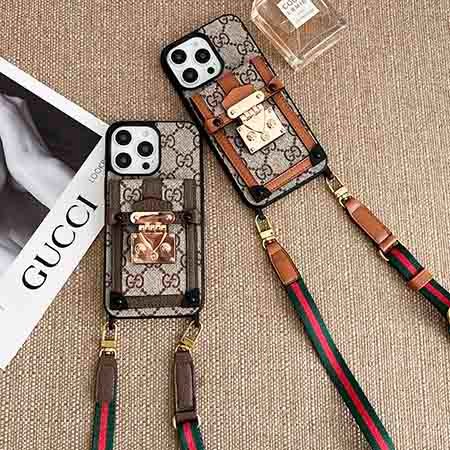 ブランドロゴ GG風 携帯ケース iphone15プラス 