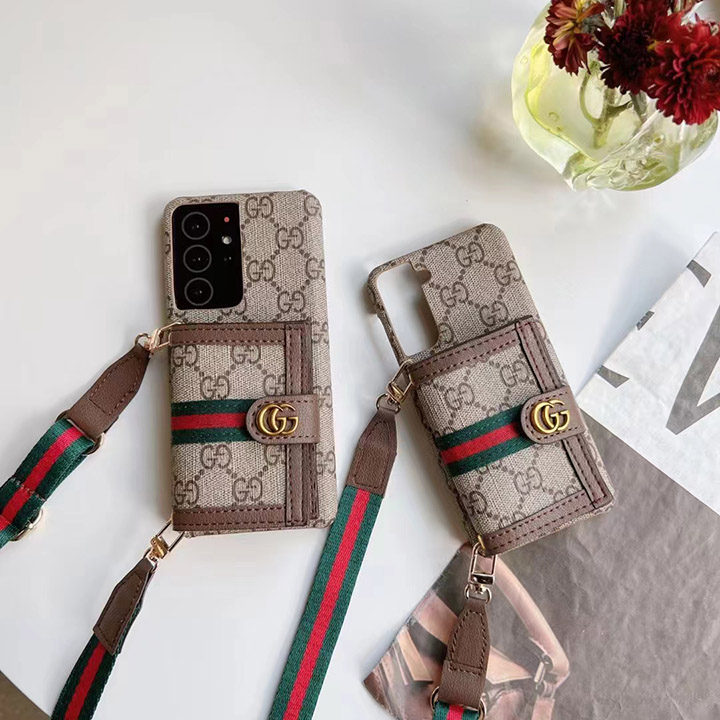 グッチ gucci ギャラクシー S21plus カバー 