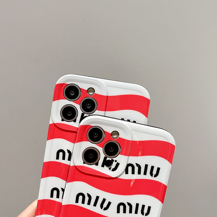 アイフォーン 14プラス miumiu風 スマホケース 