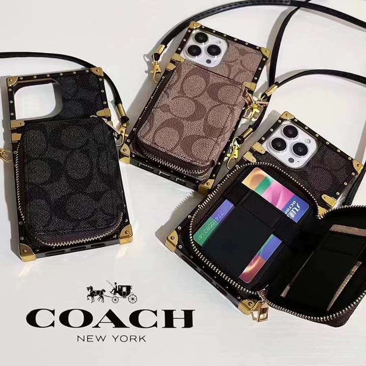coach アイフォン14plus 携帯ケース 