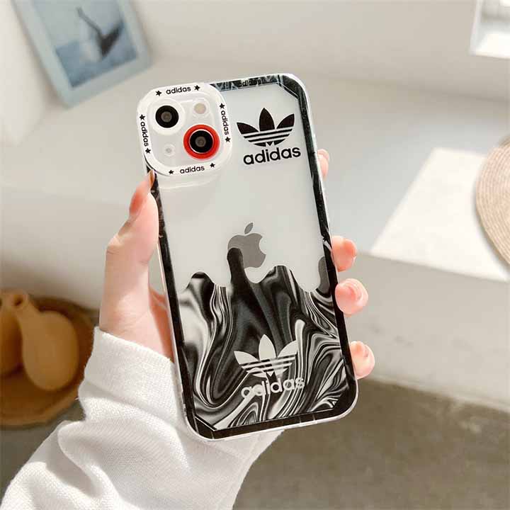 adidas風 iphone 14pro スマホケース 