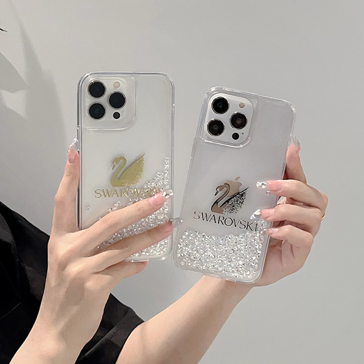 iphone15 スマホケース スワロフスキー swarovski 