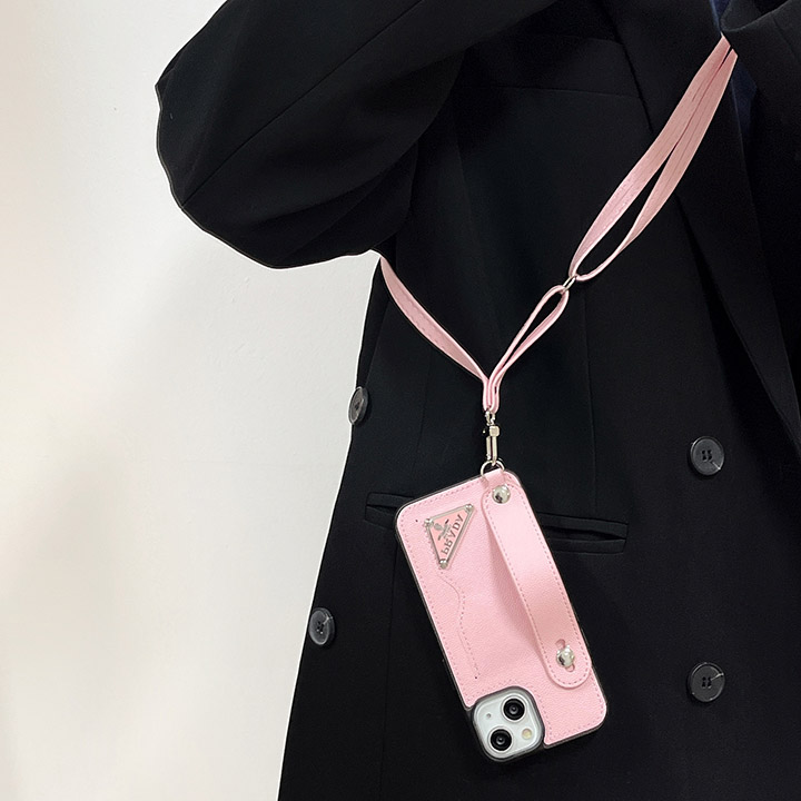 プラダ prada  スマホケース アイフォーン15プラス 