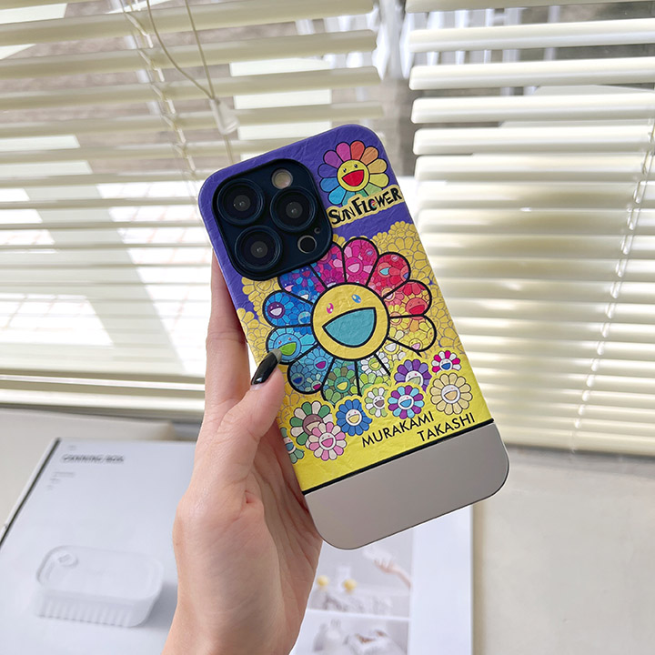 murakami sunflower風 iphone 15pro max 携帯ケース 