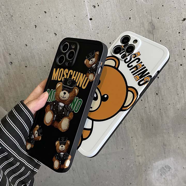 ブランド 携帯ケース iphone15 moschino風 